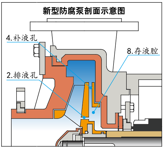 新型結構防腐泵結構示意圖